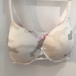 Victoria secret PINK T-shirt Camo Bra Sz 36DD